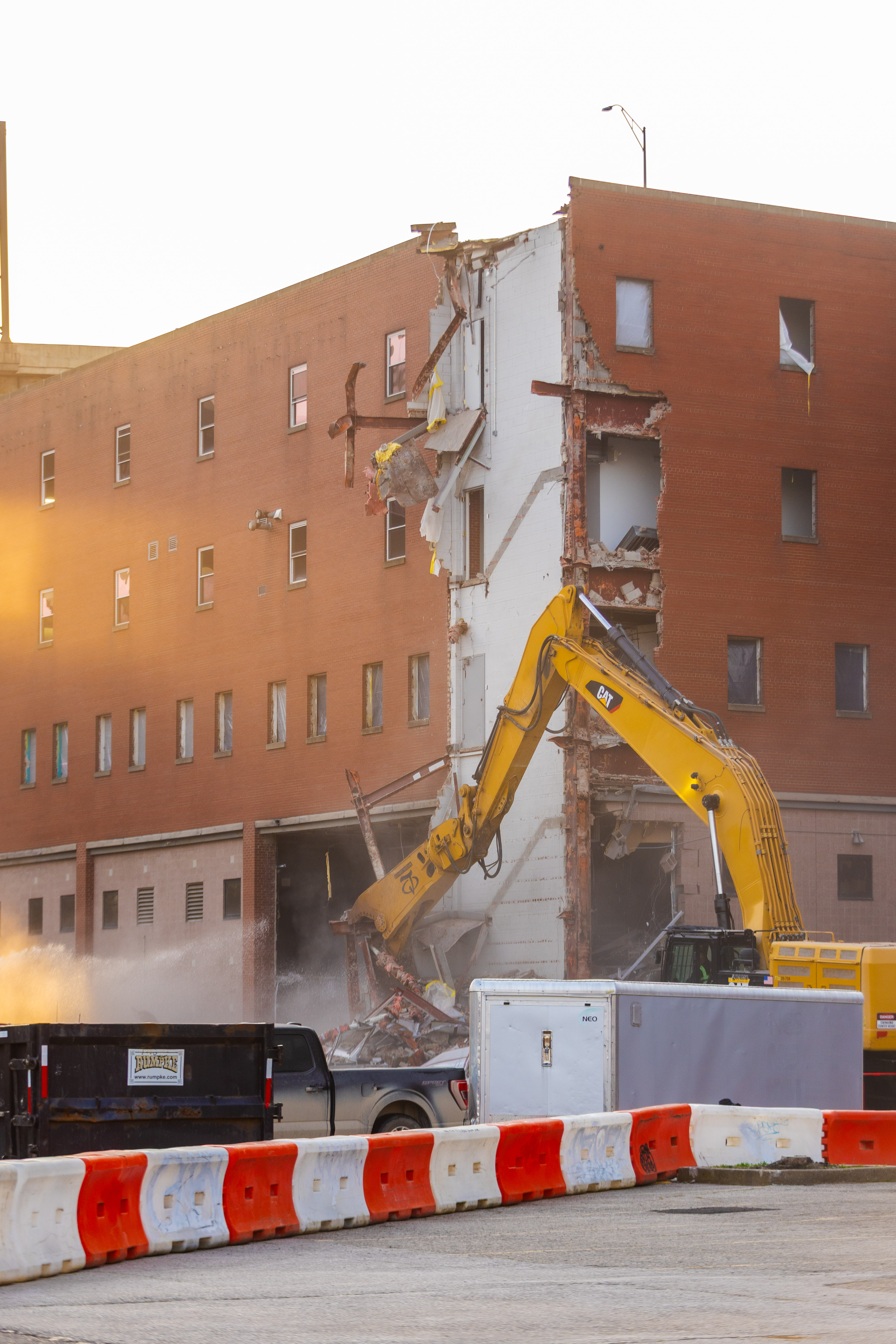 Excavator demolition