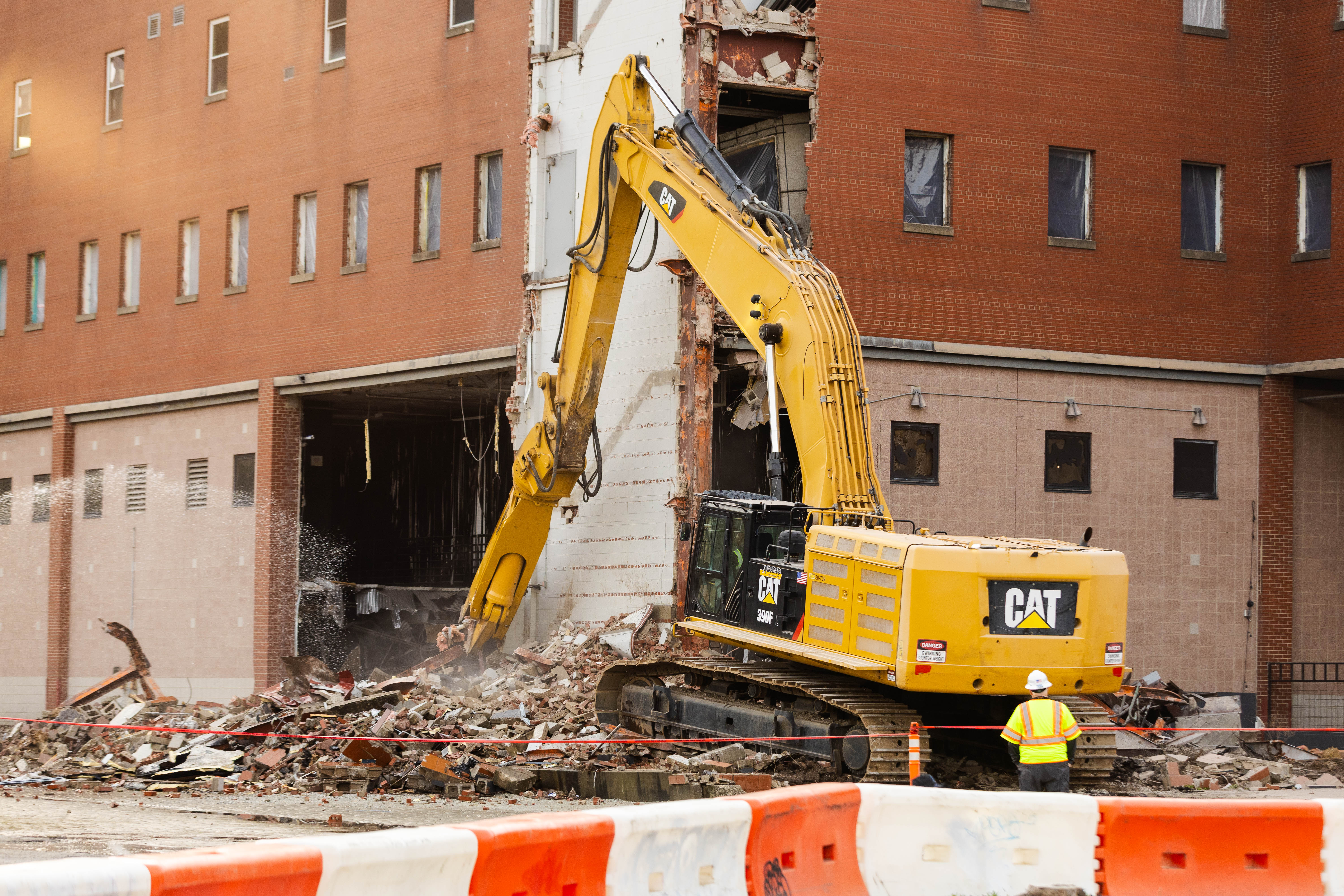 CAT excavator detail